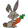 Rabbit with carrot
