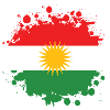 Conception de drapeaux Splash Kurdistan