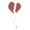 heart broken tears hurt pain