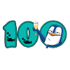 100th Birthday Anniversary Penguin
