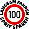 Langsam fahren - Sprit sparen - Tempo 100