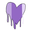 symbol heart love arrow purple