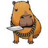 Capybara Con Coltello Funny Capybara