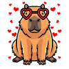 Capybara Heart Animal Capybara