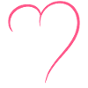 Demi-cœur Pink Love