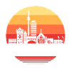 Nuremberg Retro Skyline