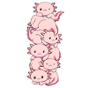 Kawaii Axolotl Pile Gift