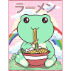 Cottagecore Esthétique Kawaii Frog Ramen Gesche