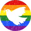 Peace Flagge Friedenstaube