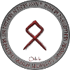 Nordische Rune Othila rot