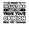 Afin d’insulter le sarcasme insultant