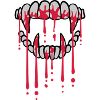 Blood drops vampire