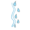 line drops water stroke symbol