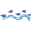 line drops water symbol lines