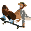 Skater Skateboard Grind Freestyle