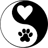 Heart Paws YinYang Contrast Design