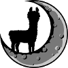 Moon Lama Silhouette