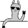 Comic Sunglasses Lama