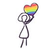 LGBT Regenbogen Herz