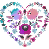 ungarische blumen,blumenherz,bunt,blumen,herz