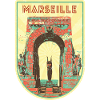 Insignia retro, Marsella Francia es mi ciudad natal