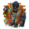 Wall Art Monkey Chimpanzee