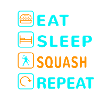 Eat. Sleep. Squash. Repeat Design