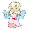 Angel with heart