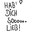 Hab' Dich sooooo lieb!