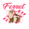 Fou Furet dame Frettchen