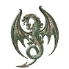 Wonderful elegant dragon