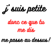 je suis petite