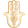 Golden Hamsa hand