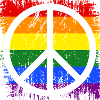 Peacezeichen Regenbogen