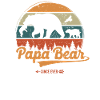 Vatertag Papabear Papa Retro Vintage
