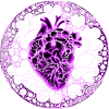 Coeur ,Sphère, Violet