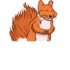 Nüffe? welche Nüffe? witziges Eichhörnchen