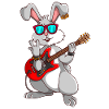 Rabbit Rock Musician Easter