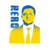 Hero. Ukraine, Zelensky, Zelinsky, Zelenskyi,