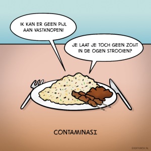 Evert Kwok cartoon 'Contaminasi'