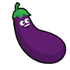 The cheerful eggplant