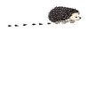 African White-bellied Hedgehog Costume Footprint