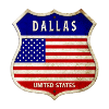 Dallas ÉTATS-UNIS Armoiries Drapeaux