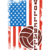Patriotic volleyball player