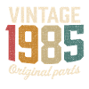 Vintage 1985 original parts retro t-shirt 1985