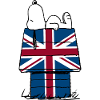 Peanuts Snoopy Union Jack Dog House