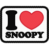 Peanuts Snoopy Ich Liebe Snoopy