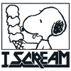 Peanuts Snoopy I Scream Ice Cream