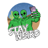 Alien Phone Selfie