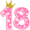 18 Krone 18° compleanno 18 anni